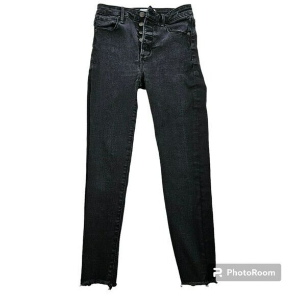 Abercrombie and Fitch Super Skinny Ankle High Rise Button Down Jeans in 26 - Picture 1 of 11